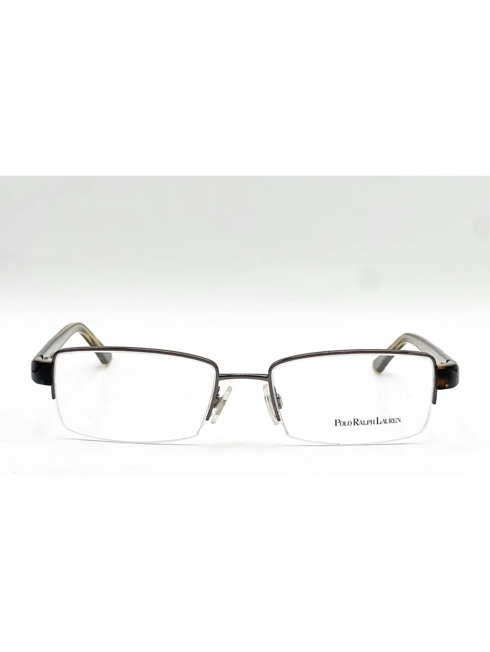 Polo Ralph Lauren 1097 9011 Brown Semi Rimless Eyeglass Frames 55-18-140